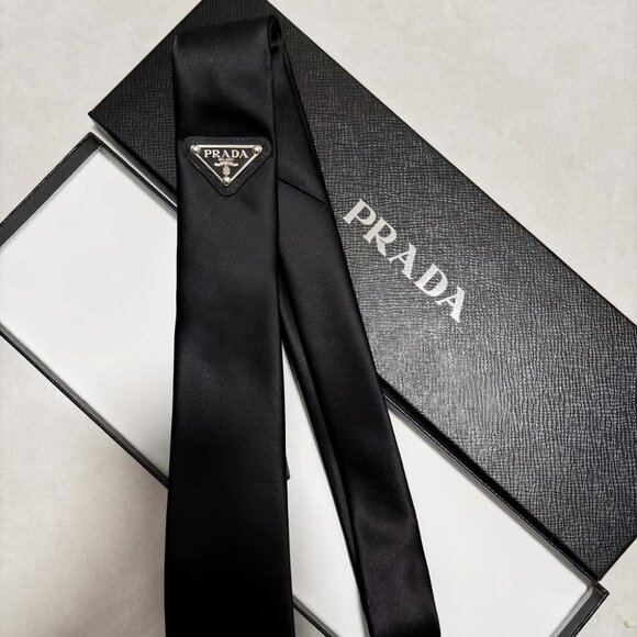 Prada Black Tie - With Box - Picture 1 of 4